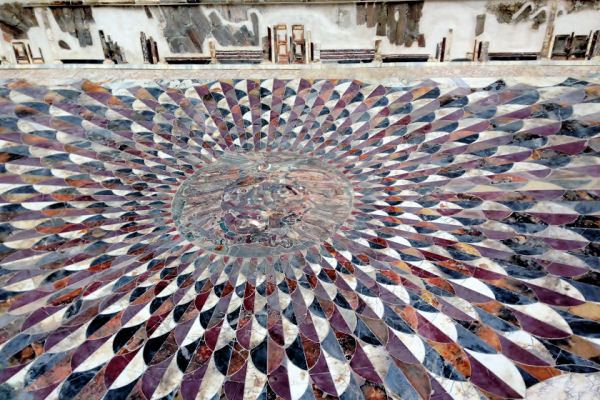 Head of Medusa mosaic at Kibyra