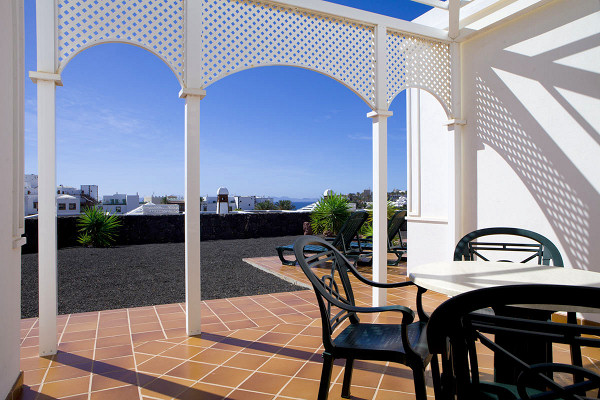 Dining terrace of a bungalow