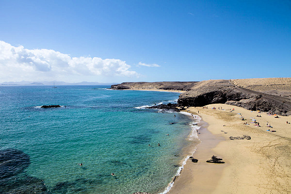 The nearby Papagayo beaches