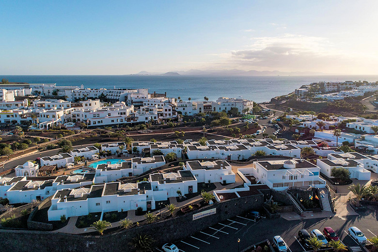 Aerial view of the complex