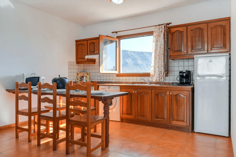 Open-plan kitchen in an apartment