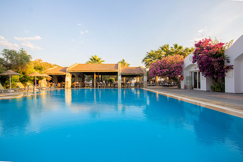 The swimming pool at the Tamarisk Beach Hotel