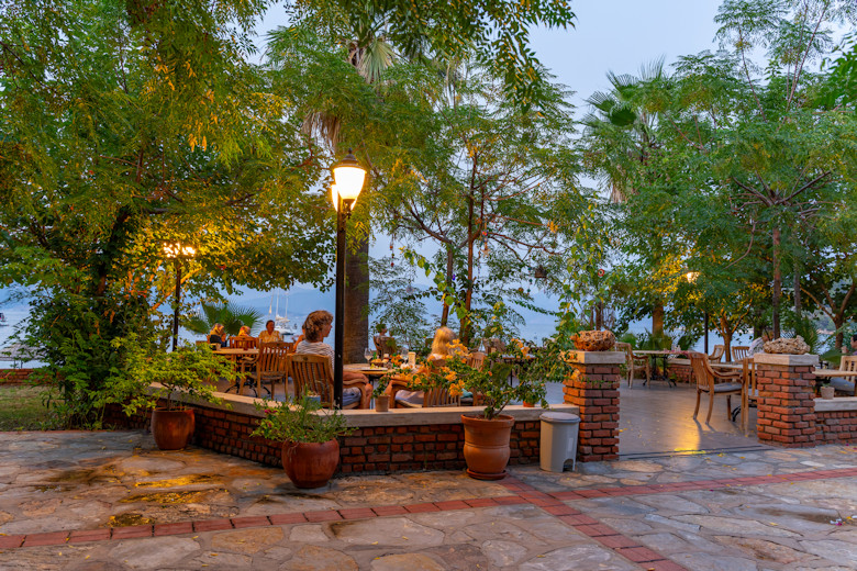 Outside dining area