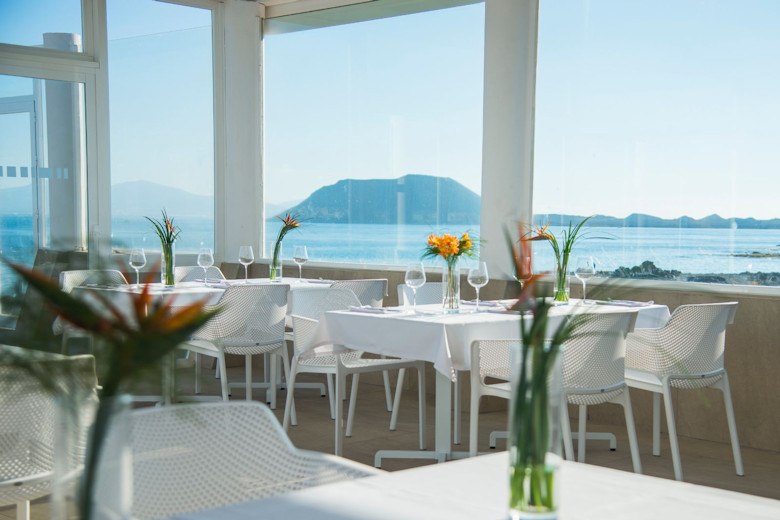 View from the breakfast room towards Isla de Lobos