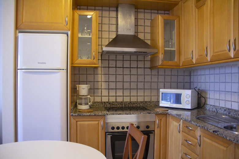 Open-plan kitchen in an apartment