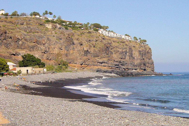 Playa Santiago beach and cliff