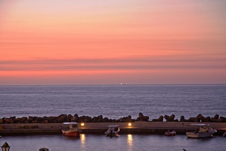 Sunset over the harbour