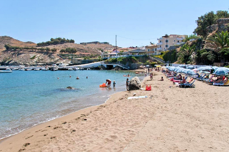 One of the sandy beaches in Panormos