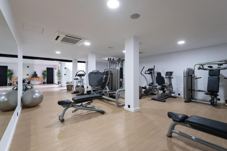 The hotel's gym