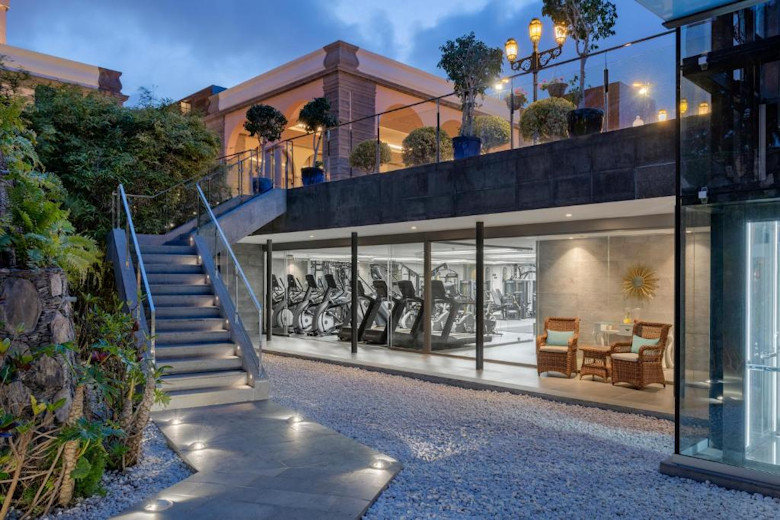 The hotel's gym