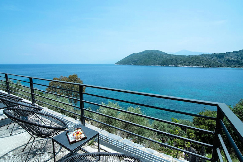 Spectacular sea views from Nafsika's terrace