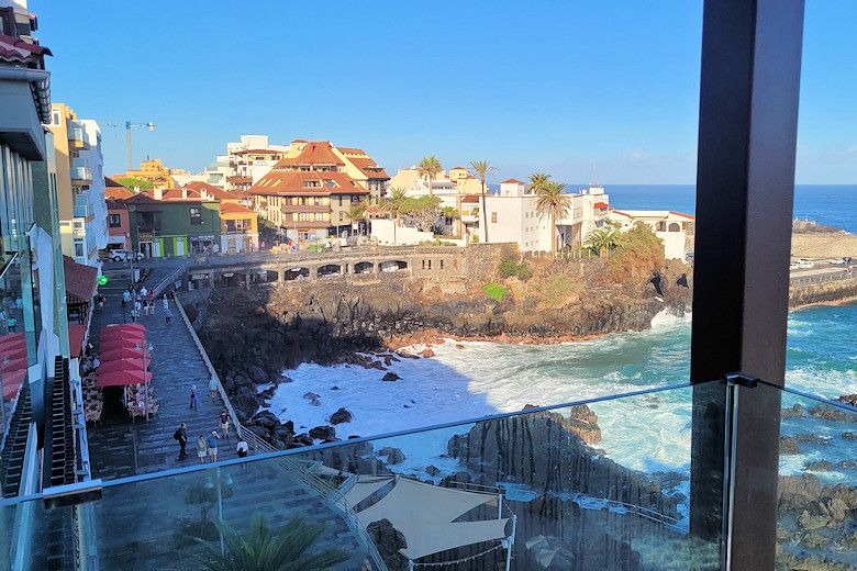 View from reception area towards the Old Town